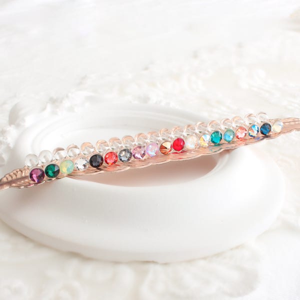 스와로브스키 큐빅 투명 실리콘피어싱 64색 3mm 4mm 5mm