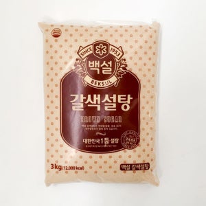[백설] 갈색설탕 3kg 중백당