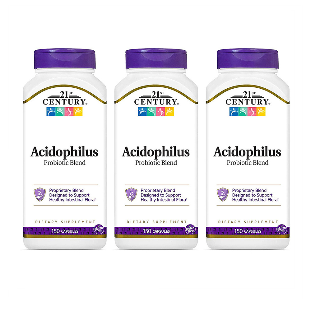 21st Century Acidophilus 애시도필러스 프로바이오틱 150캡슐 3팩