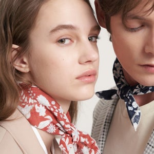 그레이스 플라워 미니 스카프 (4 color)