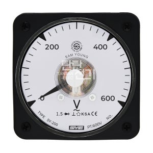 SY-200 AC 600V 아날로그 메타 배전반 교류 전압계 Volt Mete 삼영전기