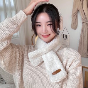 뽀글이 양털목도리 짧은 패딩 목도리 쁘띠 퍼 머플러