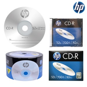 HP CD-R (10장 개별케이스 / 50장 벌크) 공CD 택1