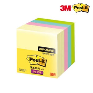 3M 포스트잇 강한점착용 654 포스트잇 알뜰팩 포스트지
