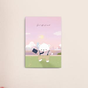 깜빛 작가 즐거운 퇴근시간 작품 캔버스 액자 A3