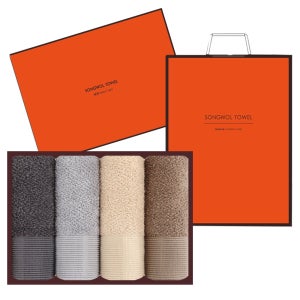 송월타올 뉴명품 고급 수건 명절 추석 설 선물세트 4p