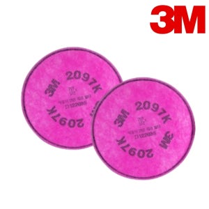 3M 2097K 방독면 방진필터 냄새제거용 활성탄 첨가