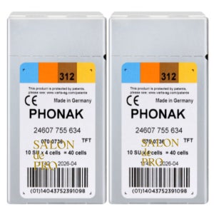 PHONAK 포낙보청기배터리건전지밧데리 2통(80알)/1세트