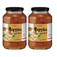 꽃샘 꿀생강차S 1kg X 2병 생강청 액상차 꿀차