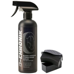 디크로닉 블랙아머 500ml 타이어 광택제 왁스 광택 코팅제 트림 코팅 레자왁스 스펀지