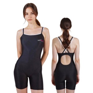 베이직엘르 빅사이즈 강습용 3부 X백 스트랩 반전신 실내수영복 BEF-Z101K 단품 M