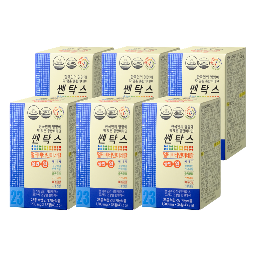 <b>닥터피플</b> 쎈탁스 올인원 멀티비타민 36정, 6박스