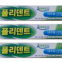 폴리덴트 의치부착제 무향 70g 3개