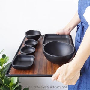 [ZICCO]지코 논슬립 직사각 트레이(브라운)