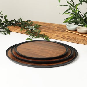 [ZICCO]지코 논슬립 원형 트레이(브라운)