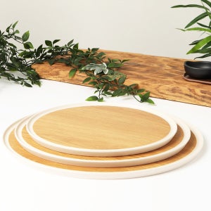 [ZICCO]지코 논슬립 원형 트래이(옐로우)