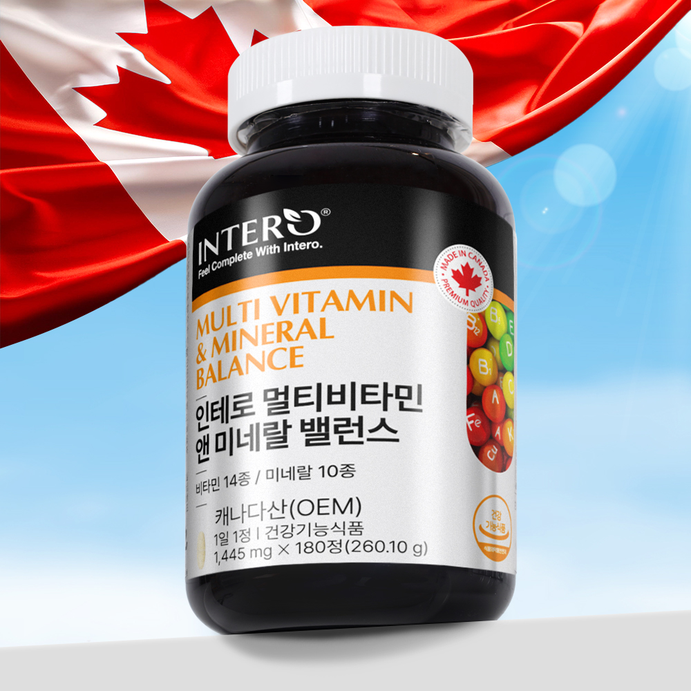 인테로 멀티비타민 앤 미네랄 밸런스 종합비타민 180정, 1개