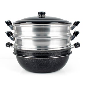 양은 삼단 찜솥 만능 찜기 28cm 킹크랩 조개찜 수육 고구마 만두 호빵찜기 계란