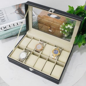 로에드 가죽 시계 보관함 정리함 케이스 12구