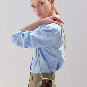 (아르노C 롱) 25종 핸드폰 스트랩 투명 케이스 폰 줄 크로스 도난방지 갤럭시 아이폰 오트밀크림