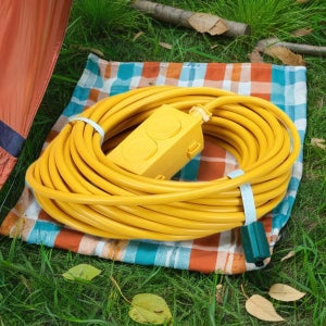 국산 캠핑 연장선 전기 작업선 리드선 연장코드선 2구 1.5SQ 8M