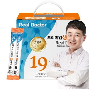 리얼닥터 프리미엄 생유산균 프로바이오틱스 온가족 모유유래 아연 면역 180포, 1개