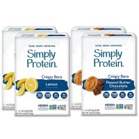 SimplyProtein Crispy Bar Variety Packs 심플리프로틴 크리스피 바 버라이어티 팩 5.64oz(160g) 4개입 4팩