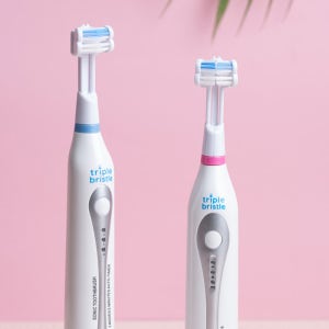 트리플 브리스틀 3중모 음파 칫솔 전동칫솔 칫솔모