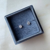 [예달] 6프롱 쏠리테어 귀걸이, 6 Prong Solitaire Earrings