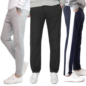 M-4XL 겨울 기모 트레이닝바지 츄리닝 운동복 빅사이즈 긴바지