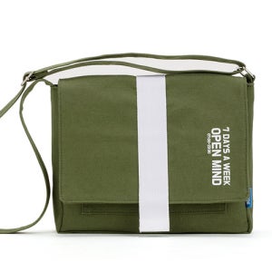 [핍스] PEEPS open mind mini cross bag(khaki) 크로스백