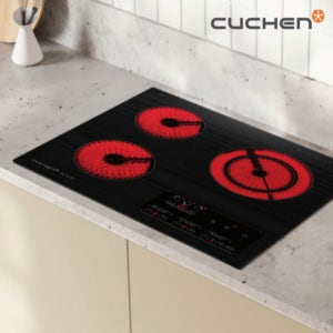 쿠첸 주방가전 3구 하이라이트 쿡탑 CIR-HL3A03FLBE 터치형 매립형