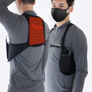 카본플러스 USB 발열조끼 등산 낚시 바이크 조끼