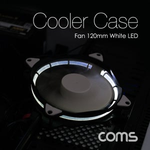 Coms 쿨러 케이스용 CASE 120mm White LED BT737 R