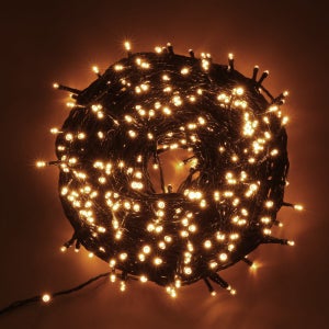 1000구 녹색선 LED 지니전구/100M 점멸 웜색 트리전구