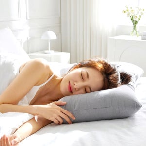 코튼샤워 스마트 경추베개 높이조절 목디스크 일자목 낮은 숙면 빨아쓰는 베개 항균 베게 M