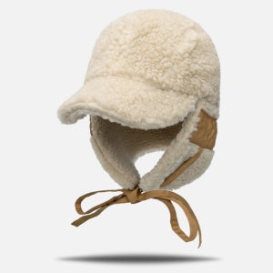 국내제작 겨울 양털 뽀글이 군밤모자 남녀공용 끈 귀달이햇