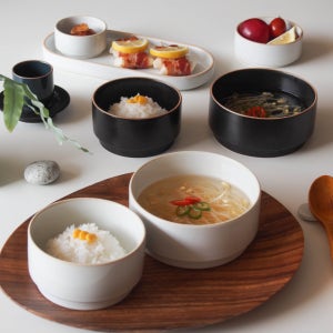 여주도자기 한식그릇 심플 화이트 밥공기