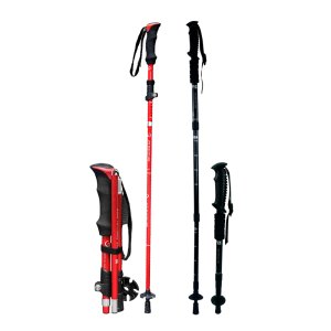 초경량 4단 접이식 등산스틱 간편한 휴대용 지팡이 남녀공용 산악 트레킹 장비 용품