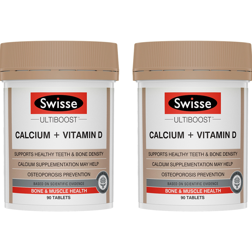 Swisse Calcium + Vitamin D <b>스위스 칼슘</b>과 비타민D 90정 2박스