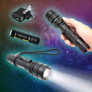 2000배 줌기능 CREE L2 LED 충전식 줌라이트