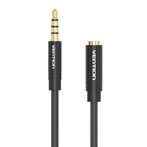 벤션 4극 3.5mm 스테레오 AUX 오디오 연장 케이블 연장선 BHB 1.5m, 1개