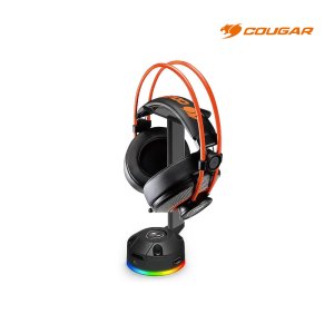 쿠거 BUNKER S RGB 헤드셋 헤드폰 걸이 거치대 USB허브 스탠드 데스크테리어 데스크 정리