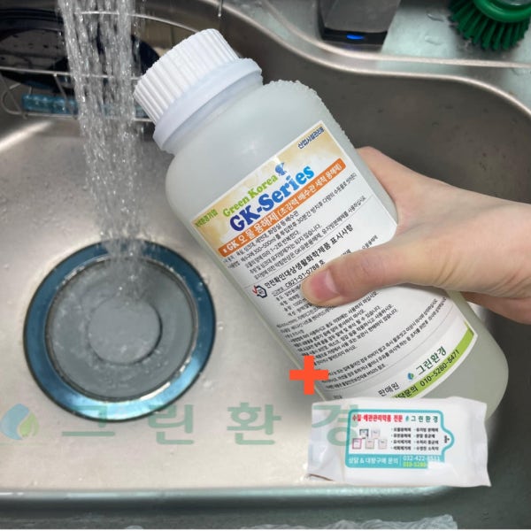 배수구클리너 오물용해제 1L 화장실 욕실 하수구 세면대 싱크대 막힘 뚫기 뚫음 배관청소