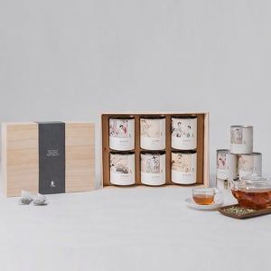 몸에 좋은 차세트 승진 축하 교수님 은사님 고급 진명차 한차 6호 선물 세트