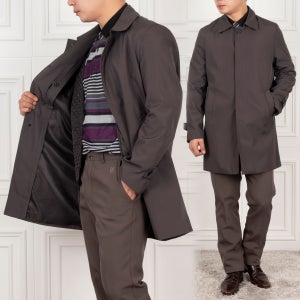 품격있는 멋쟁이 베이직 누빔조끼 트렌치 반코트