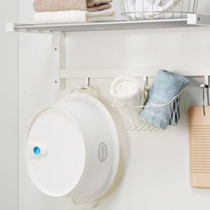 미니멀라이프 폴딩바스켓 베란다 정리 장난감 정리 빨래바구니(화이트)