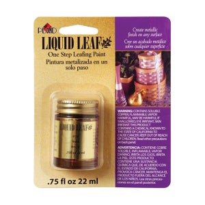 Plaid Liquid Leaf One Step Leafing Paint 2 Brass 메탈릭 골드 물감
