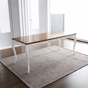 로사 프렌치 엔틱 6인 식탁 단품 화이트