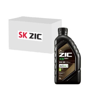 SK엔무브 지크 X9 제로20 0W20 1박스 가솔린엔진 (API SP, 1L x12개)